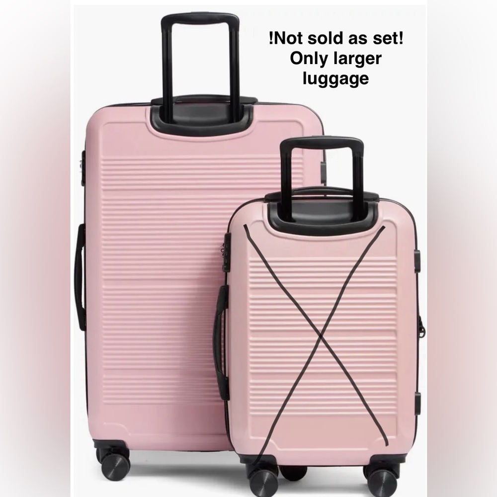 Calpak Blush Pink and Black Luggage with Durable Design 29 in